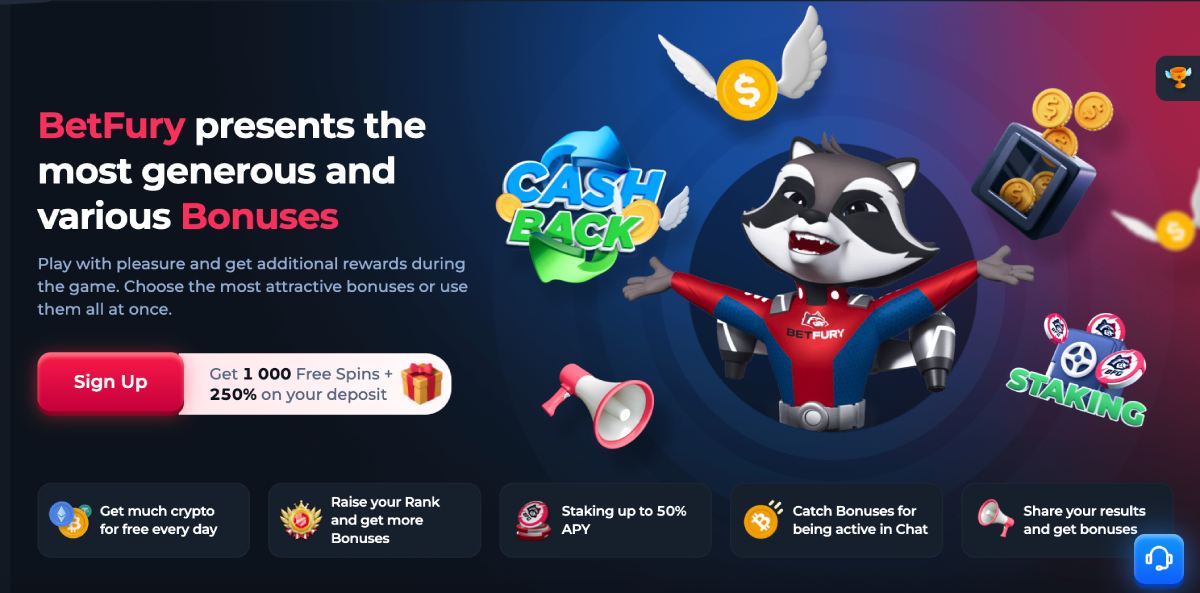 betfury casino bonus