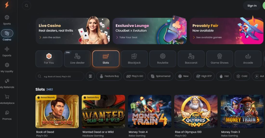 cloudbet games