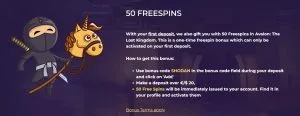 Casitsu review  50 free spins bonus