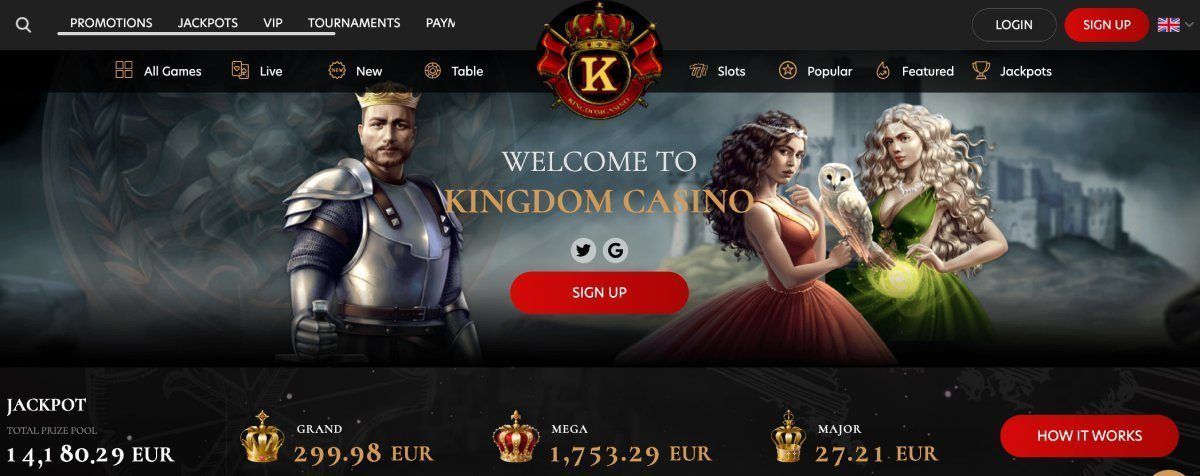 kingdom casino homepage
