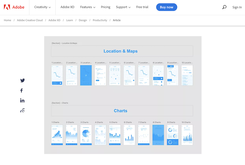 AdobeXD wireframe screenshot
