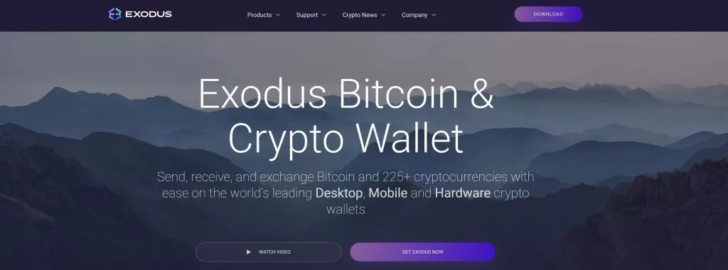 Exodus Crypto Wallet Home dappGambl