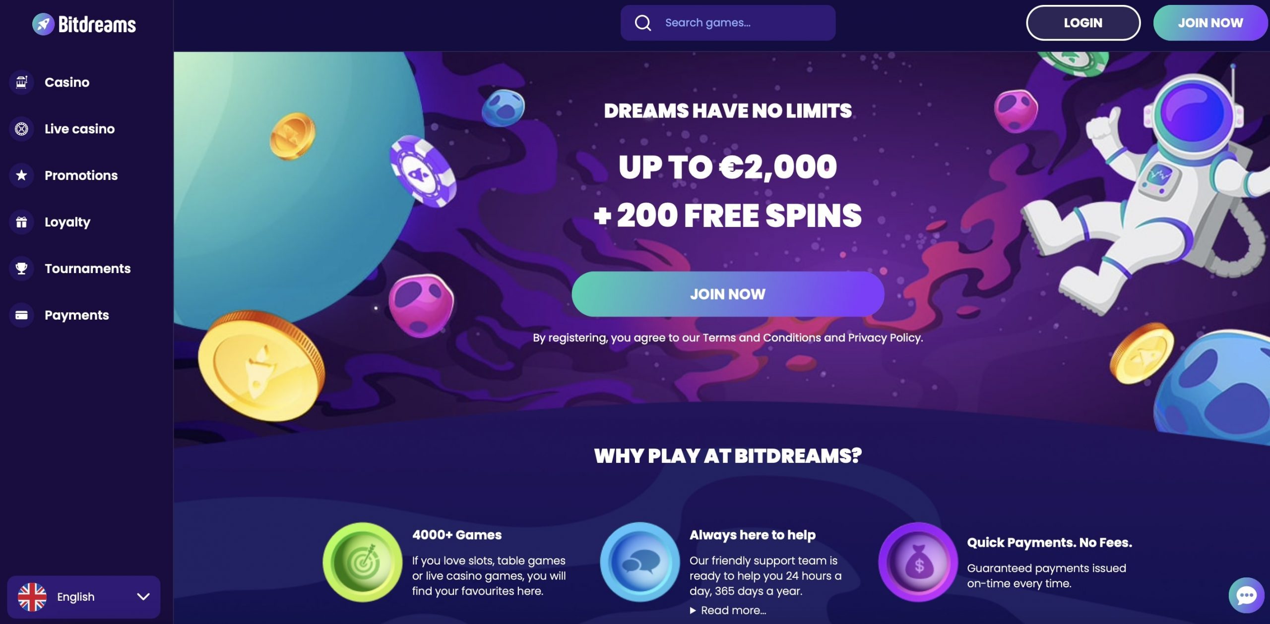 bitdreams-casino-dappgambl-home