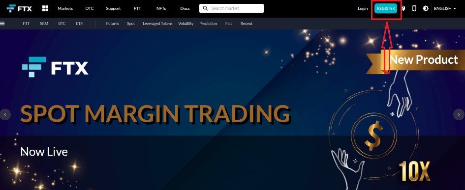 FTX EXCHANGE Home page dappGambl