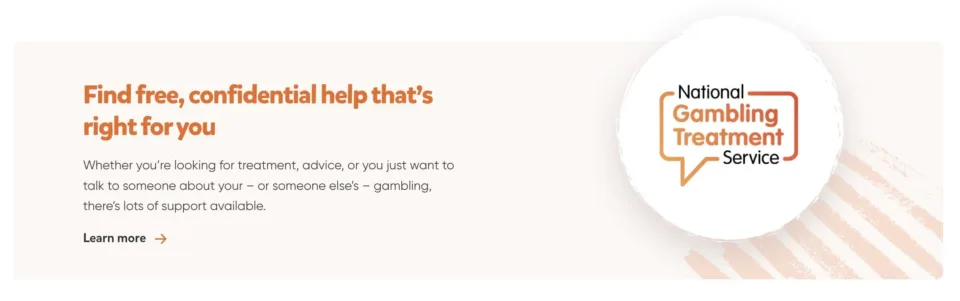 Responsible gambling BeGambleAware
