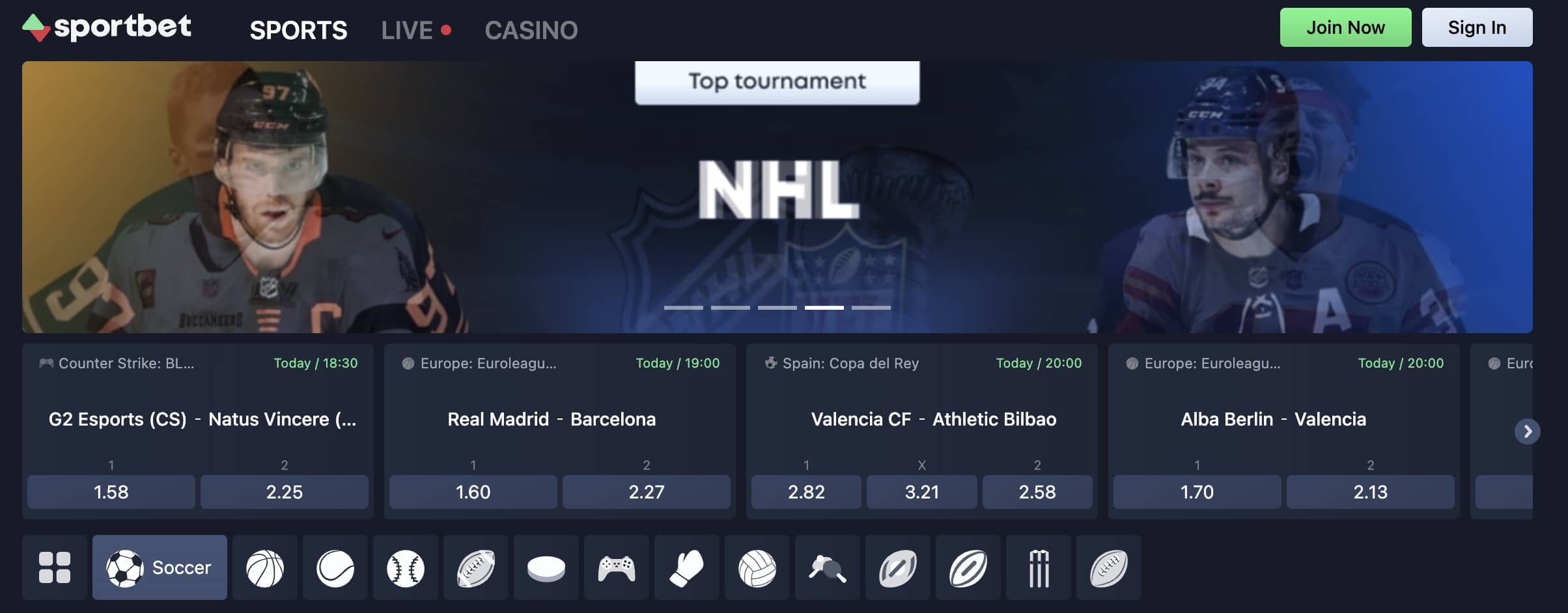 Sportbet esports betting