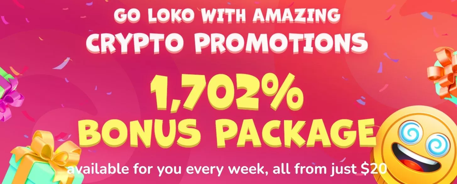 crypto loko 1702% bonus package