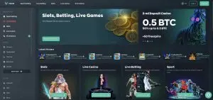 Vave casino review homepage