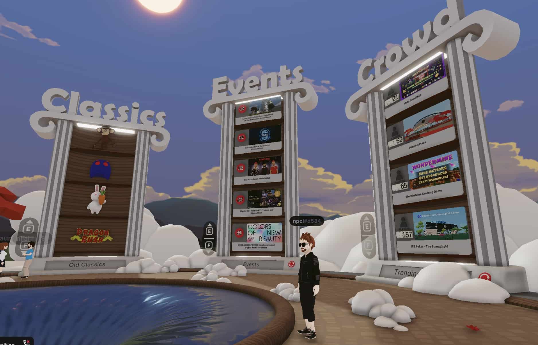 Decentraland main plaza