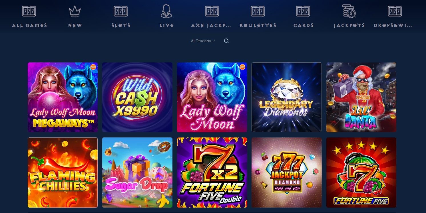 axecasino games