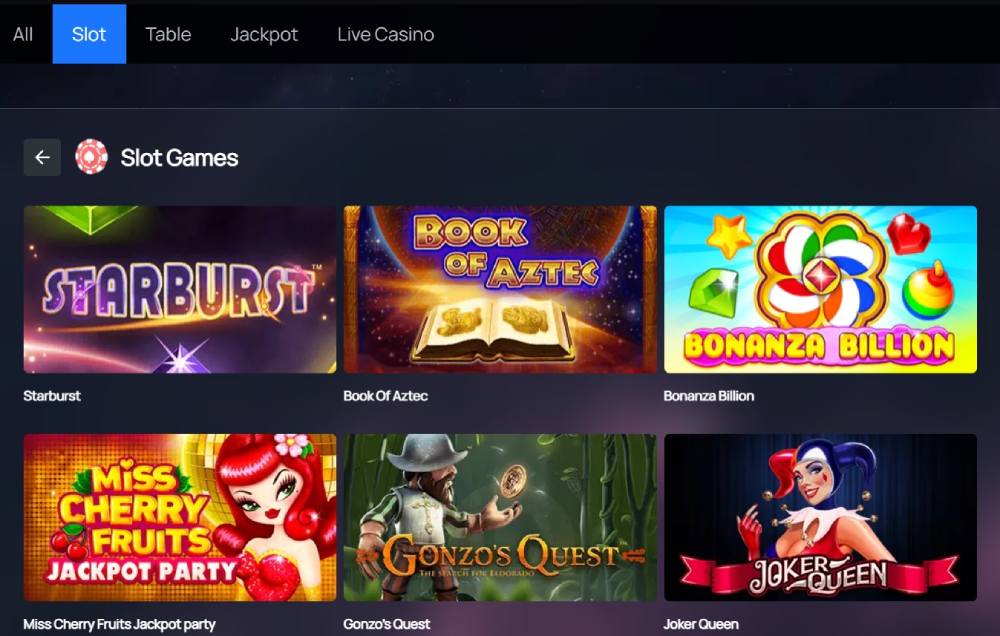 bitspincasino games