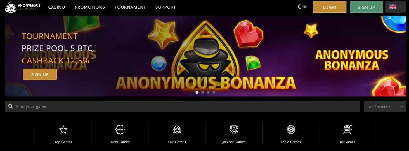 anonymous casino