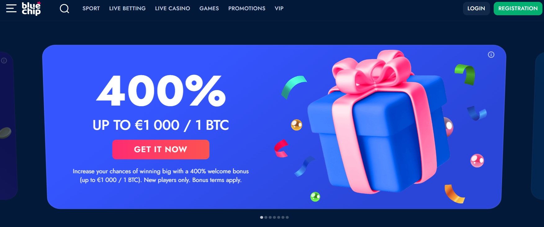 bluechip casino bonus