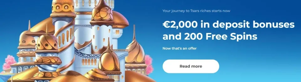 tsars-bonus-program tsars welcome bonus