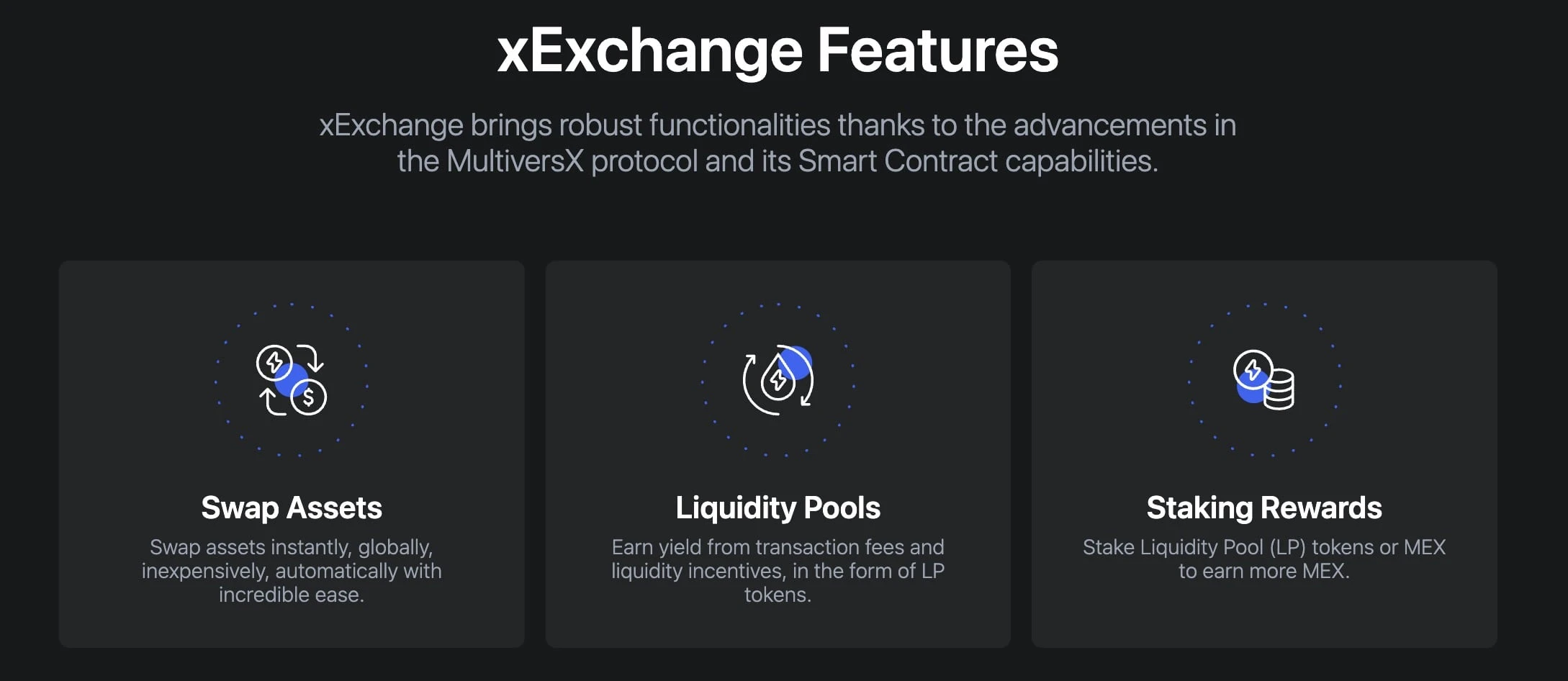 xExchange features
