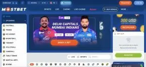 Mostbet homepage