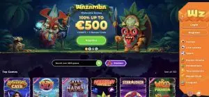wazamba casino homepage