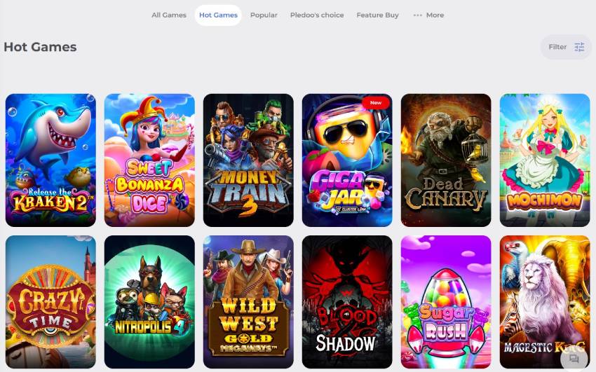 pledoo casino games