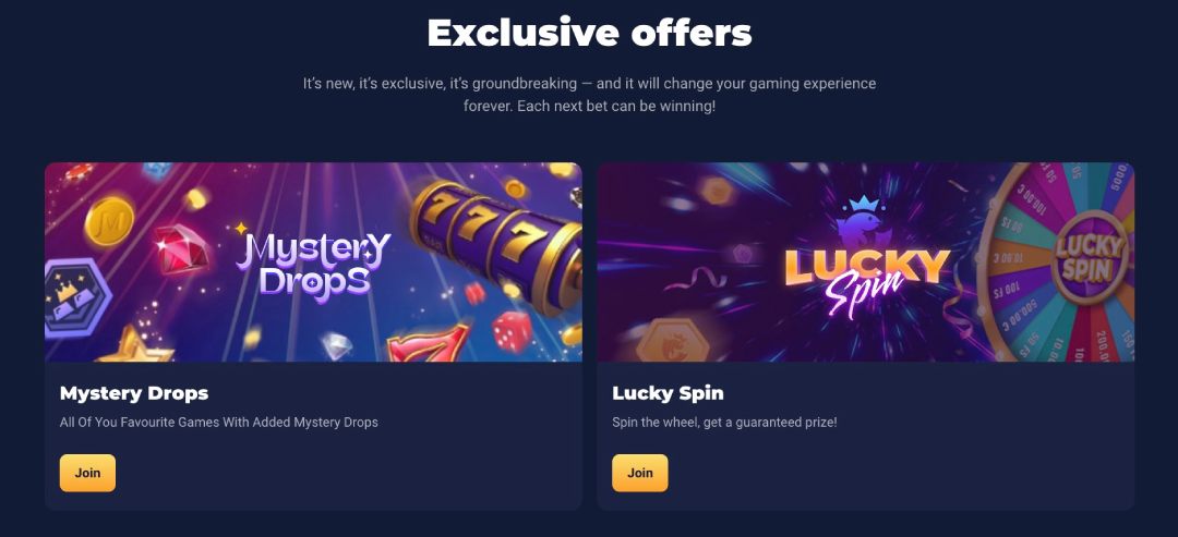 Joo casino exclusive bonuses