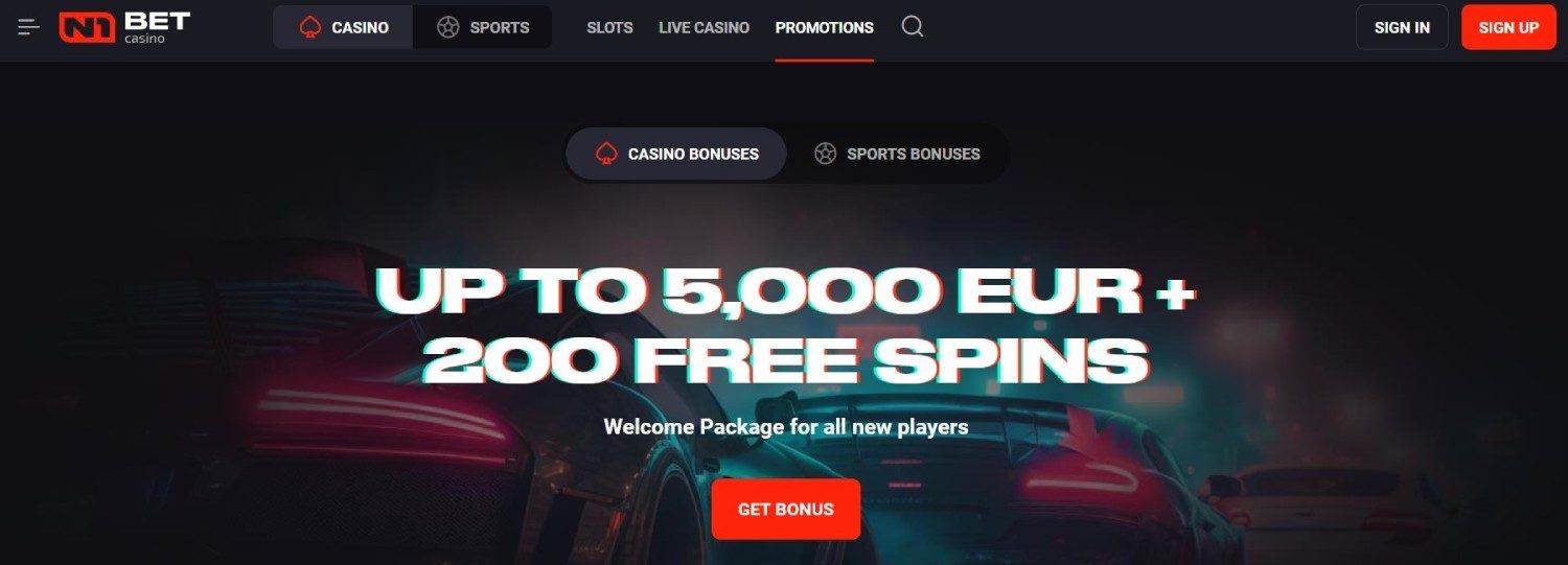 n1bet casino welcome bonus