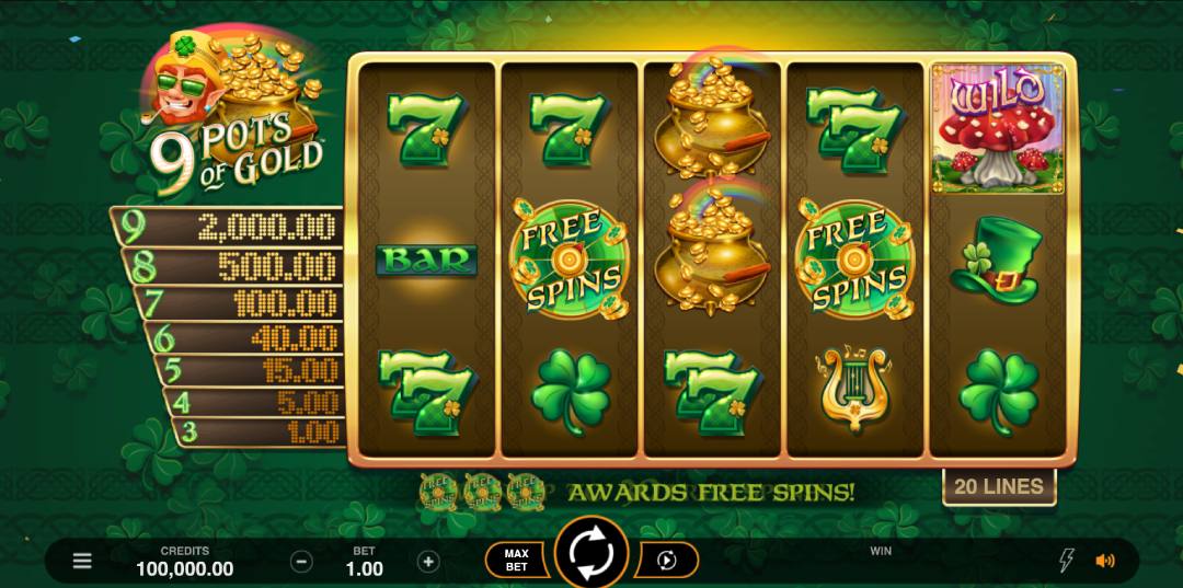 9 pots of gold slot