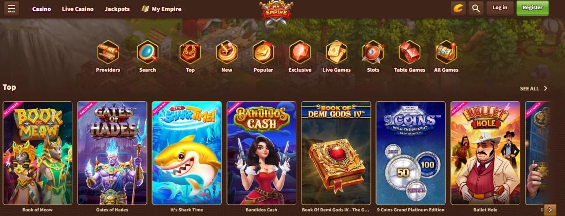 myempire casino games