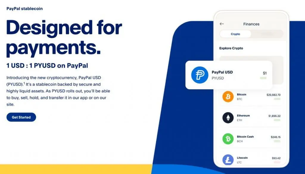 paypal stablecoin pyusd