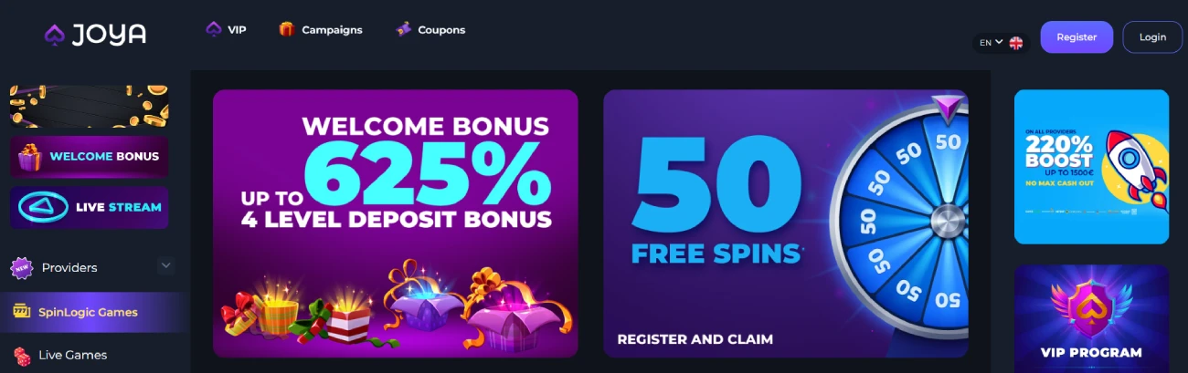 joya casino bonus