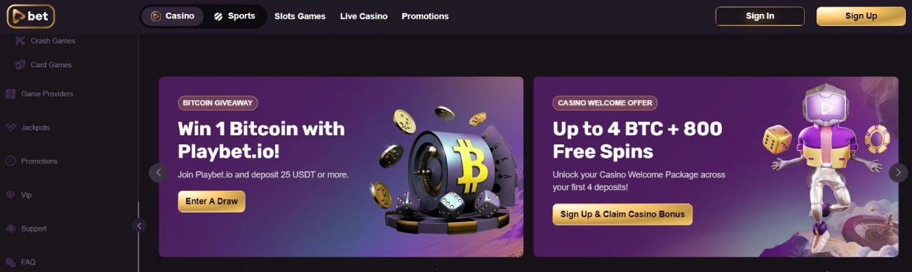 playbet homepage