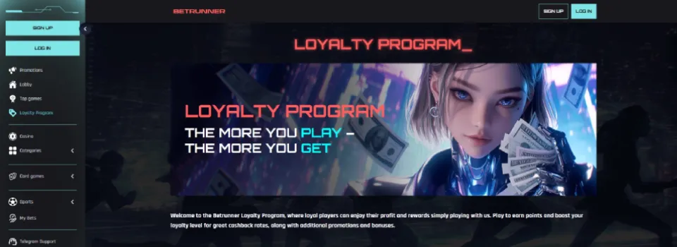 BetRunner Casino Loyalty Program