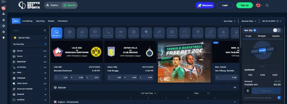 Cryptobetsports Casino Sportsbook