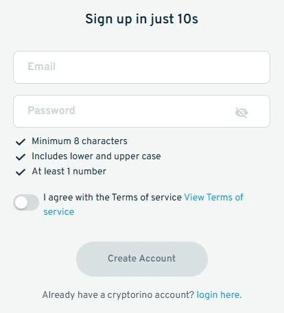 cryptorino registration
