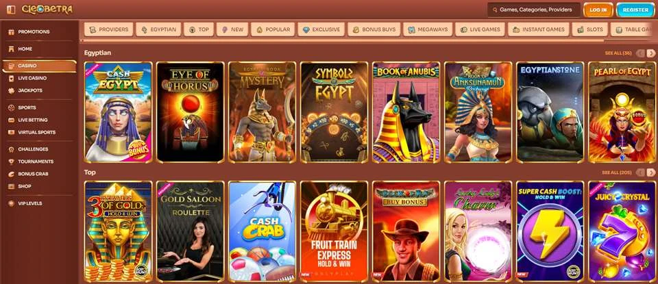 Cleobetra Casino Games