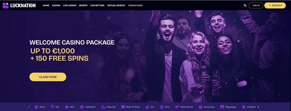 LuckNation Casino Welcome Bonus
