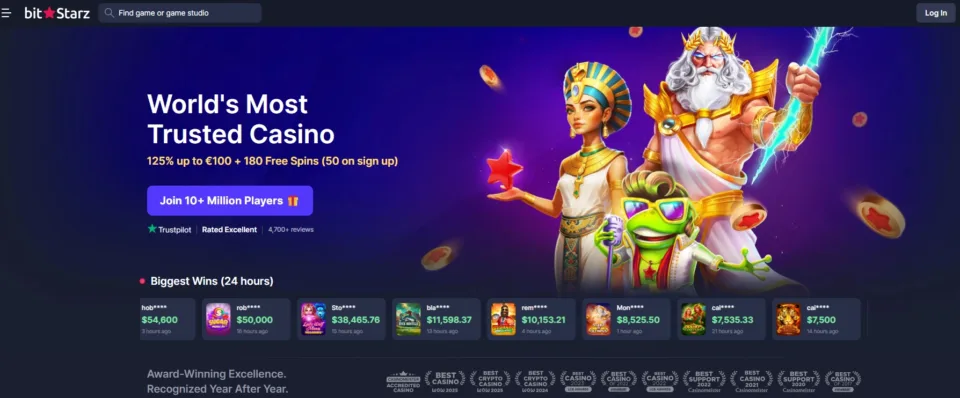 bitstarz screen